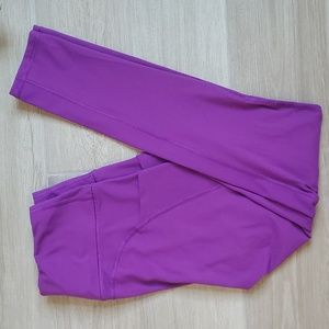 Purple compression leggings size medium